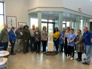 From left: George Rable, Benco Dental, Chief Culture & People Officer; Colleen Garrison, Telespond Senior Services, Inc. Foster Grandparent Program Director; Bill O’Boyle, Times Leader; Marcia Matthews, member; James Ruck, member, Mary Ladish, Chair and Foster Grandparent volunteer; Mary Jean Simpson, member; Zubeen Saeed, Building Blocks Learning Centers President; Vicki Czajkowski, Foster Grandparent volunteer; Alexia K. Blake, Esq., member; Karen Weltman, Foster Grandparent volunteer; Ann Marie Salvo-Piccini, member; and Brian Hughes, Telespond Senior Services, Inc. Community Outreach Coordinator. Absent: Kelly Chamberlin, Head Start; Marge Gushka, member; Deidre Kaminski, member.
                                 Submitted Photo