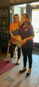 Gretchen Wintermantel, Luzerne County Transportation Authority (LCTA) Marketing & Communications Director, provided an overview of available services with Debbie Dennis, Director of Shared Ride, at the recent Foster Grandparent Program of Luzerne and Wyoming Counties in-service training at Royal Bakery in Wyoming.
                                 Submitted Photo