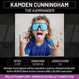 Kamden Cunningham’s first-place win is announced at <a href="https://www.mulletchamp.com" target="_blank">mulletchamp.com</a>.
                                 Screenshot