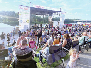 The annual free Rockin’ the River summer summer concert series at the River Common recreational facility along the Susquehanna River in downtown Wilkes-Barre, shown in this file photo, typically draws thousands.
                                 File photo