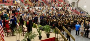Graduating class with friends and family in attendance.
                                 Submitted Photo