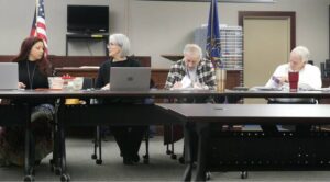 Luzerne Countys election board determined which general election provisional and flagged mail ballots must be accepted and rejected during Thursdays public adjudication. Board members, from left, are: Vice Chairwoman Alyssa Fusaro, Chairwoman Christine Boyle, Daniel Schramm, and Albert Schlosser. Board member Rick Morelli was absent.
Jennifer Learn-Andes | Times Leader